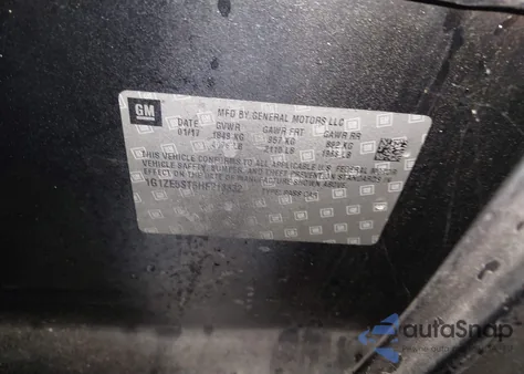 2017 Chevrolet Malibu 1Lt from USA, damaged, VIN 1G1ZE5ST5HF213332